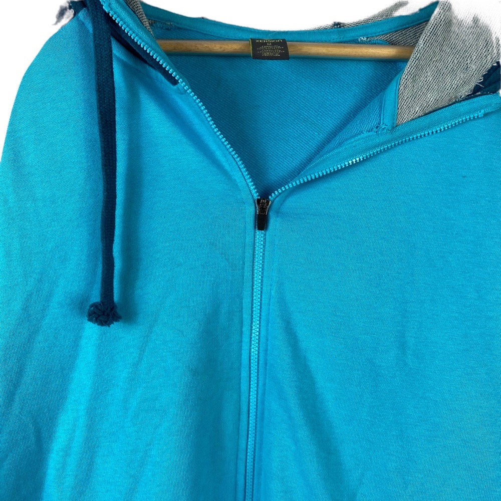 Xersion Hoodie Jacket Medium Blue Athletic Hoodie Full Zip - Picture 4 of 9